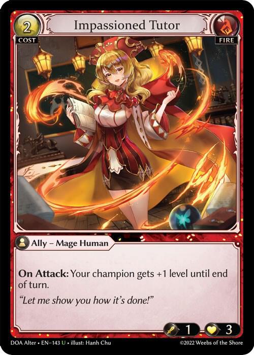 Impassioned Tutor 143 (Dawn of Ashes Alter Edition)  | Good Games Adelaide SA