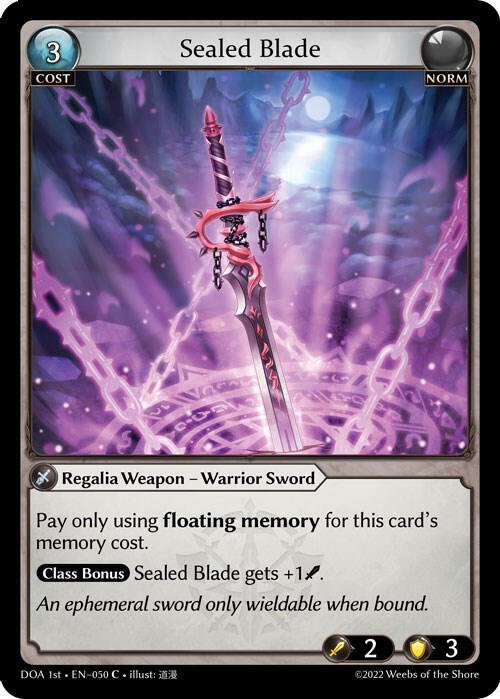 Sealed Blade 050 (Dawn of Ashes 1st Edition)  | Good Games Adelaide SA