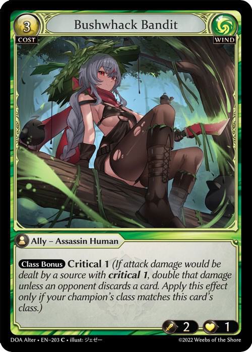 Bushwhack Bandit 203 (Dawn of Ashes Alter Edition)  | Good Games Adelaide SA