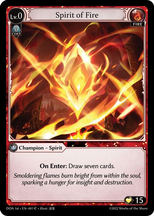 Spirit of Fire 001 (Dawn of Ashes 1st Edition)  | Good Games Adelaide SA
