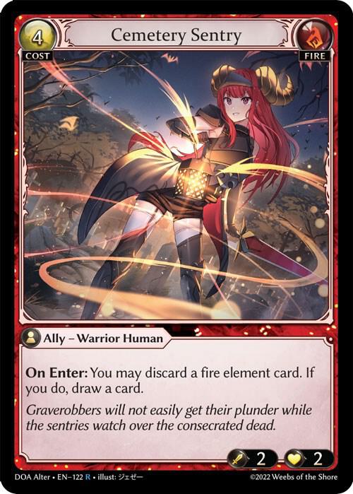 Cemetery Sentry 122 (Dawn of Ashes Alter Edition)  - Foil | Good Games Adelaide SA
