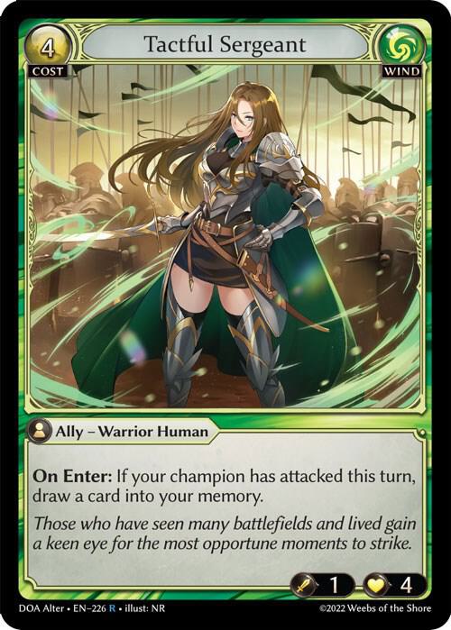 Tactful Sergeant 226 (Dawn of Ashes Alter Edition)  - Foil | Good Games Adelaide SA
