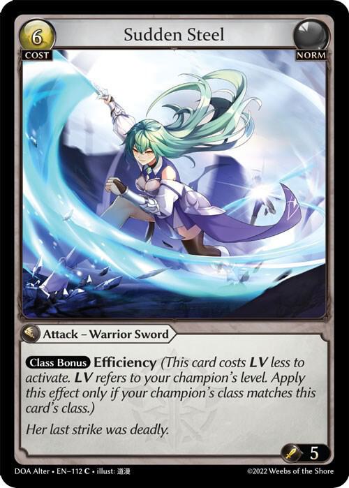 Sudden Steel 112 (Dawn of Ashes Alter Edition)  | Good Games Adelaide SA