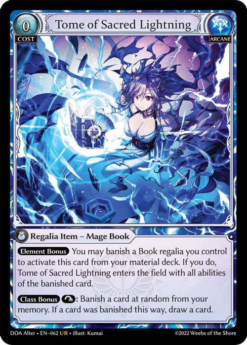 Tome of Sacred Lightning 062 (Dawn of Ashes Alter Edition)  - Foil | Good Games Adelaide SA