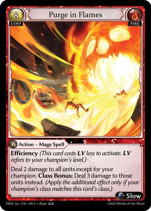 Purge in Flames 149 (Dawn of Ashes 1st Edition)  | Good Games Adelaide SA