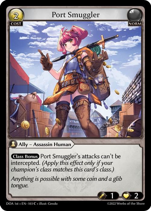 Port Smuggler 103 (Dawn of Ashes 1st Edition)  - Foil | Good Games Adelaide SA
