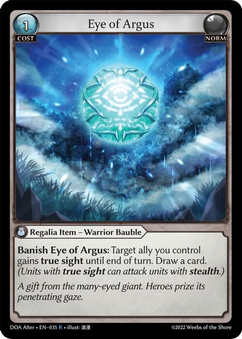 Eye of Argus 035 (Dawn of Ashes Alter Edition)  | Good Games Adelaide SA