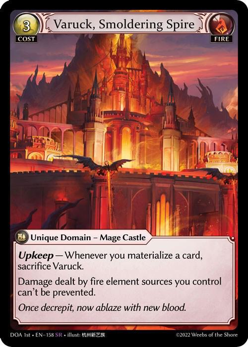 Varuck Smoldering Spire 158 (Dawn of Ashes 1st Edition)  | Good Games Adelaide SA