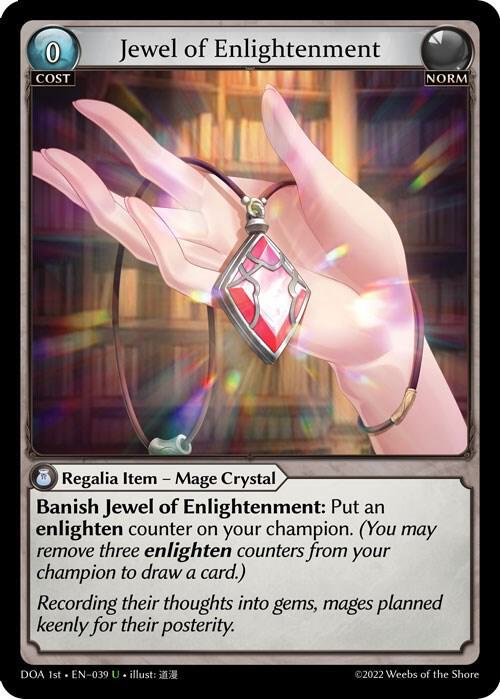 Jewel of Enlightenment 039 (Dawn of Ashes 1st Edition)  - Foil | Good Games Adelaide SA