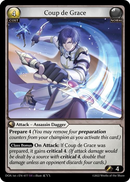 Coup de Grace 077 (Dawn of Ashes 1st Edition)  - Foil | Good Games Adelaide SA