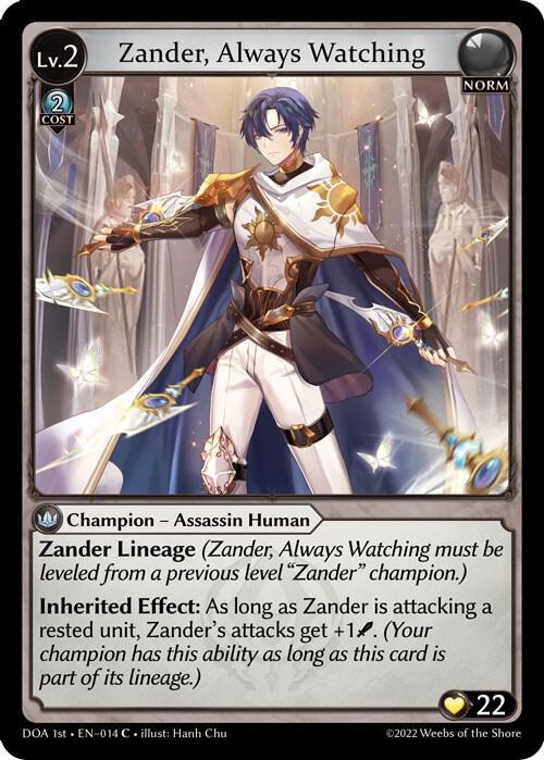 Zander Always Watching 014 (Dawn of Ashes 1st Edition)  | Good Games Adelaide SA