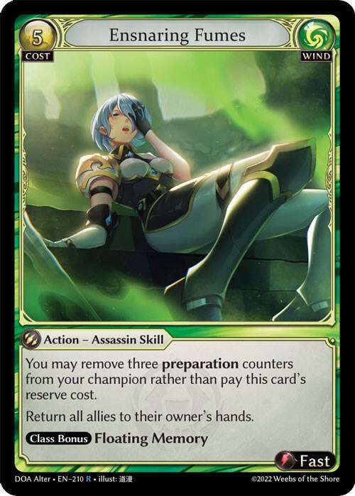 Ensnaring Fumes 210 (Dawn of Ashes Alter Edition)  | Good Games Adelaide SA