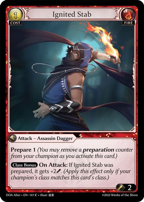 Ignited Stab 141 (Dawn of Ashes Alter Edition)  - Foil | Good Games Adelaide SA