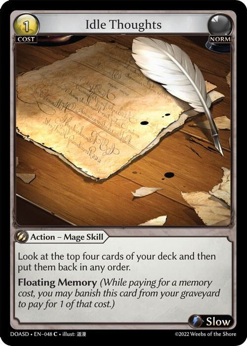 Idle Thoughts 048 (Dawn of Ashes Starter Decks)  | Good Games Adelaide SA