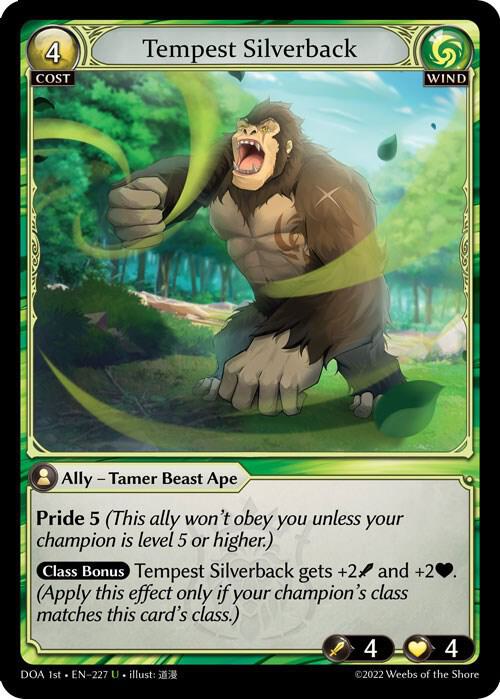 Tempest Silverback 227 (Dawn of Ashes 1st Edition)  | Good Games Adelaide SA
