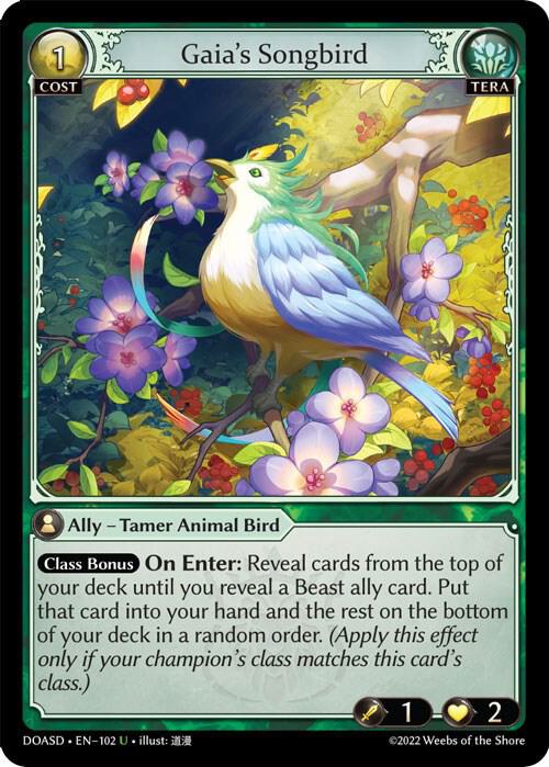 Gaias Songbird 102 (Dawn of Ashes Starter Decks)  | Good Games Adelaide SA