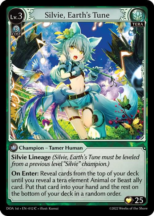 Silvie Earths Tune 012 (Dawn of Ashes 1st Edition)  - Foil | Good Games Adelaide SA
