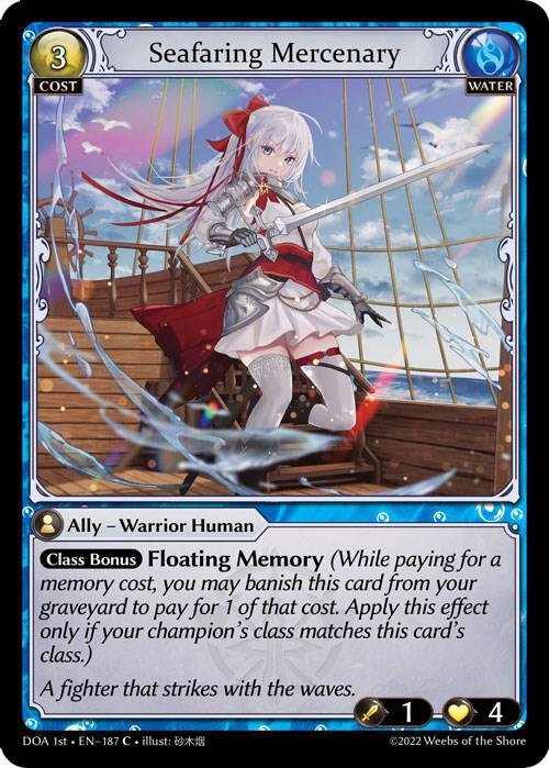 Seafaring Mercenary 187 (Dawn of Ashes 1st Edition)  - Foil | Good Games Adelaide SA