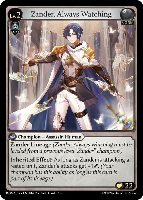 Zander Always Watching 014 (Dawn of Ashes Alter Edition)  | Good Games Adelaide SA