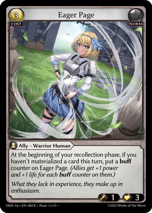 Eager Page 082 (Dawn of Ashes 1st Edition)  | Good Games Adelaide SA