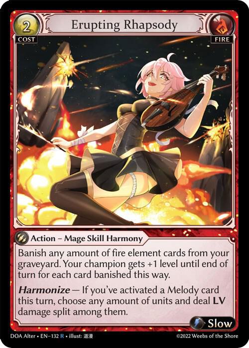 Erupting Rhapsody 132 (Dawn of Ashes Alter Edition)  | Good Games Adelaide SA