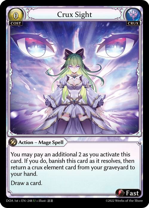 Crux Sight 248 (Dawn of Ashes 1st Edition)  - Foil | Good Games Adelaide SA