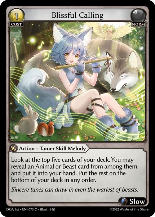 Blissful Calling 073 (Dawn of Ashes 1st Edition)  - Foil | Good Games Adelaide SA