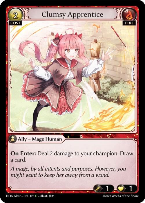 Clumsy Apprentice 123 (Dawn of Ashes Alter Edition)  | Good Games Adelaide SA