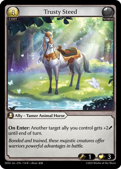 Trusty Steed 114 (Dawn of Ashes 1st Edition)  - Foil | Good Games Adelaide SA