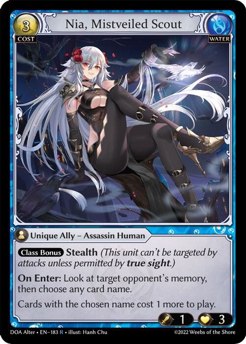 Nia Mistveiled Scout 183 (Dawn of Ashes Alter Edition)  | Good Games Adelaide SA