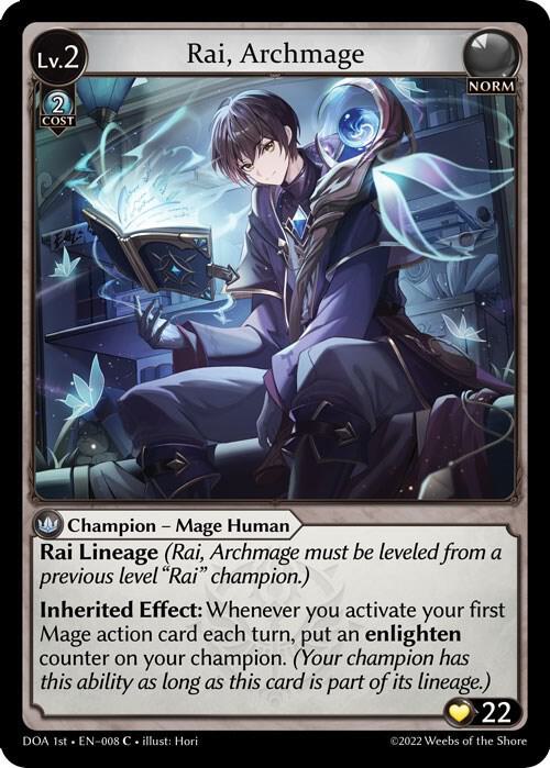 Rai Archmage 008 (Dawn of Ashes 1st Edition)  | Good Games Adelaide SA