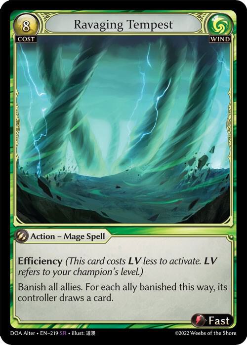 Ravaging Tempest 219 (Dawn of Ashes Alter Edition)  | Good Games Adelaide SA