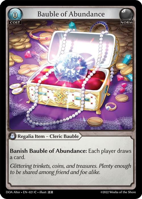 Bauble of Abundance 021 (Dawn of Ashes Alter Edition)  | Good Games Adelaide SA