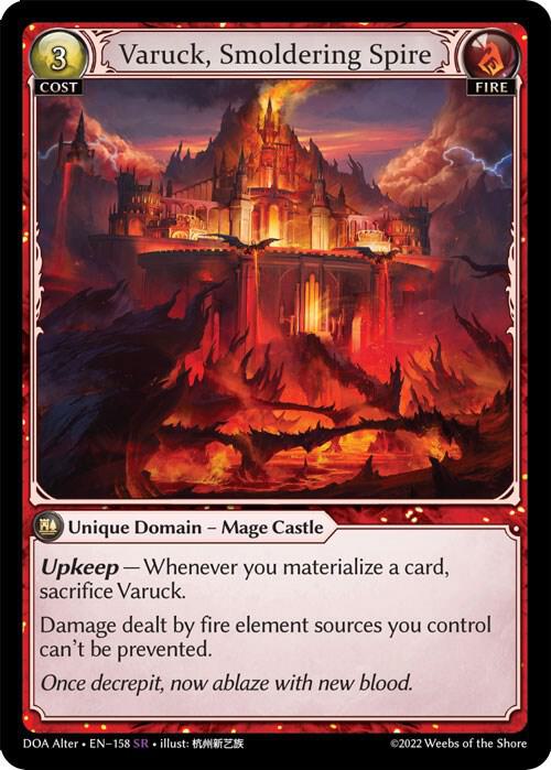 Varuck Smoldering Spire 158 (Dawn of Ashes Alter Edition)  | Good Games Adelaide SA