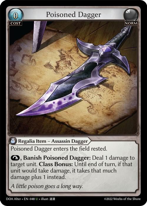 Poisoned Dagger 048 (Dawn of Ashes Alter Edition)  - Foil | Good Games Adelaide SA