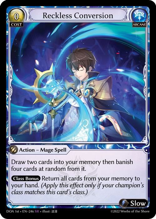 Reckless Conversion 246 (Dawn of Ashes 1st Edition)  - Foil | Good Games Adelaide SA