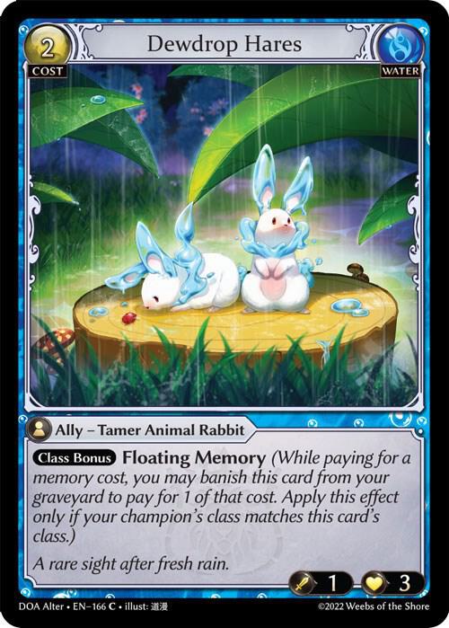 Dewdrop Hares 166 (Dawn of Ashes Alter Edition)  - Foil | Good Games Adelaide SA