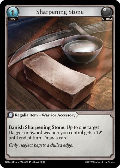 Sharpening Stone 052 (Dawn of Ashes Alter Edition)  - Foil | Good Games Adelaide SA