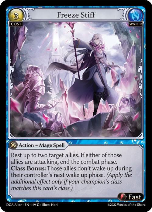 Freeze Stiff 169 (Dawn of Ashes Alter Edition)  - Foil | Good Games Adelaide SA