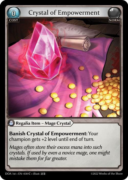 Crystal of Empowerment 030 (Dawn of Ashes 1st Edition)  - Foil | Good Games Adelaide SA