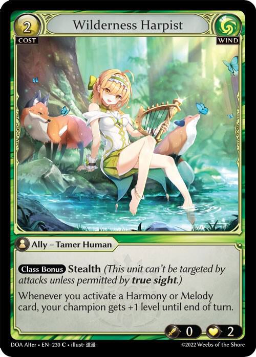 Wilderness Harpist 230 (Dawn of Ashes Alter Edition)  - Foil | Good Games Adelaide SA
