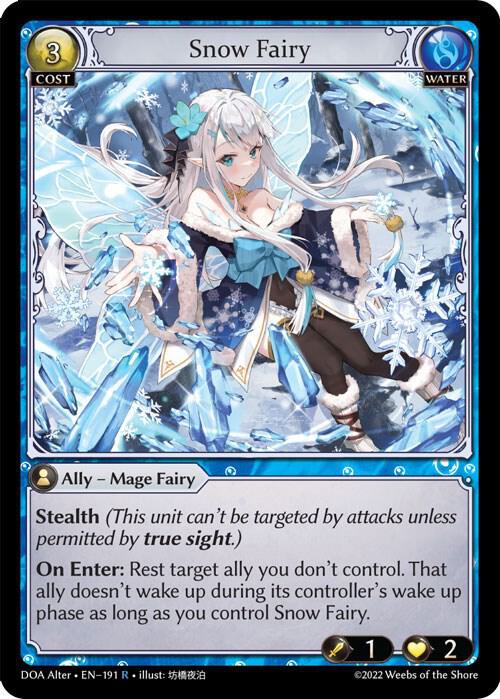 Snow Fairy 191 (Dawn of Ashes Alter Edition)  | Good Games Adelaide SA