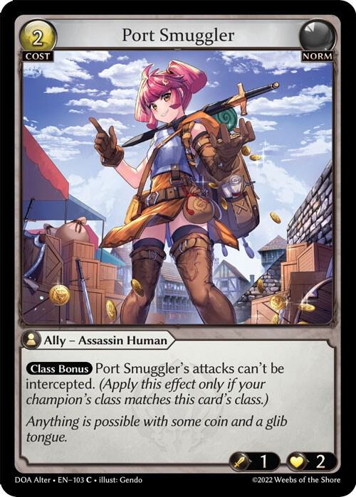 Port Smuggler 103 (Dawn of Ashes Alter Edition)  - Foil | Good Games Adelaide SA