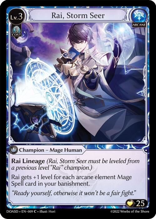 Rai Storm Seer 009 (Dawn of Ashes Starter Decks)  | Good Games Adelaide SA