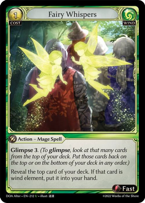 Fairy Whispers 212 (Dawn of Ashes Alter Edition)  | Good Games Adelaide SA