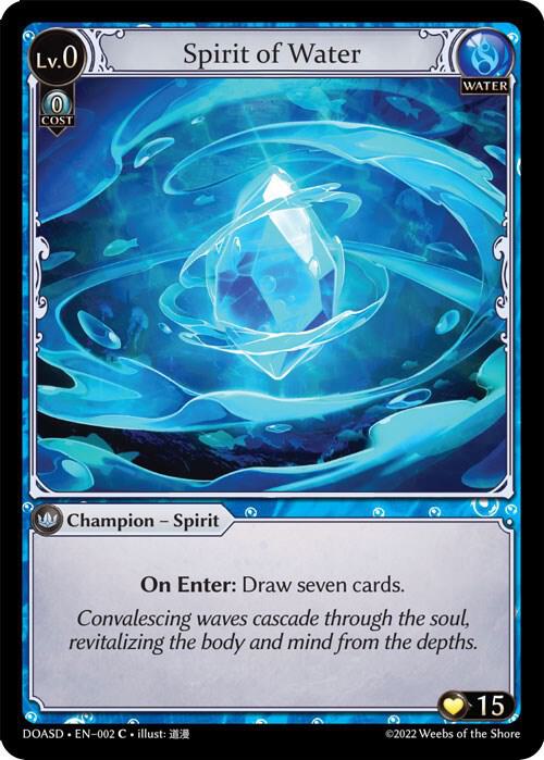 Spirit of Water 002 (Dawn of Ashes Starter Decks)  | Good Games Adelaide SA