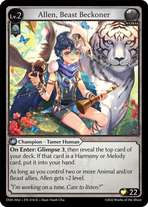 Allen Beast Beckoner 016 (Dawn of Ashes Alter Edition)  | Good Games Adelaide SA