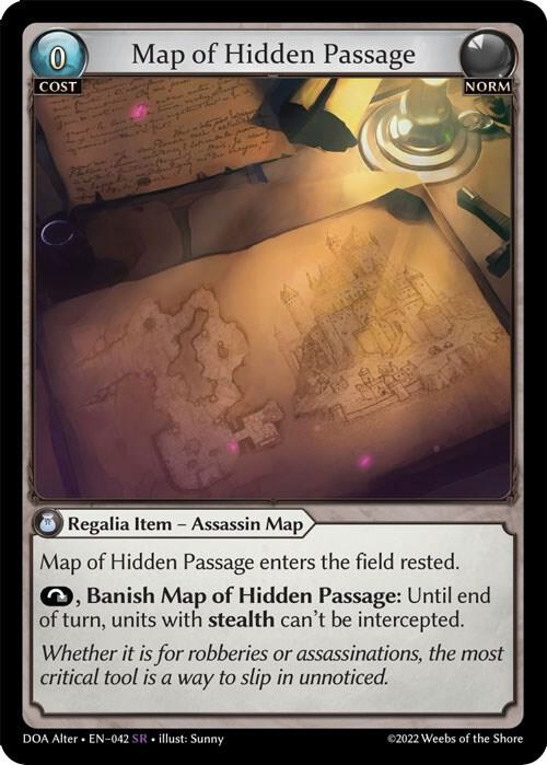 Map of Hidden Passage 042 (Dawn of Ashes Alter Edition)  - Foil | Good Games Adelaide SA