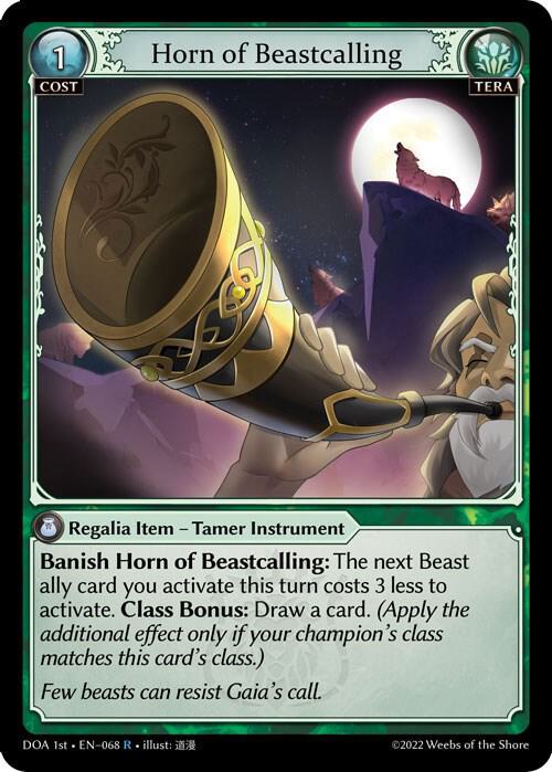 Horn of Beastcalling 068 (Dawn of Ashes 1st Edition)  - Foil | Good Games Adelaide SA