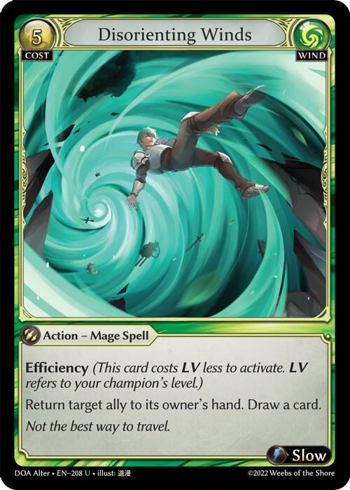 Disorienting Winds 208 (Dawn of Ashes Alter Edition)  - Foil | Good Games Adelaide SA
